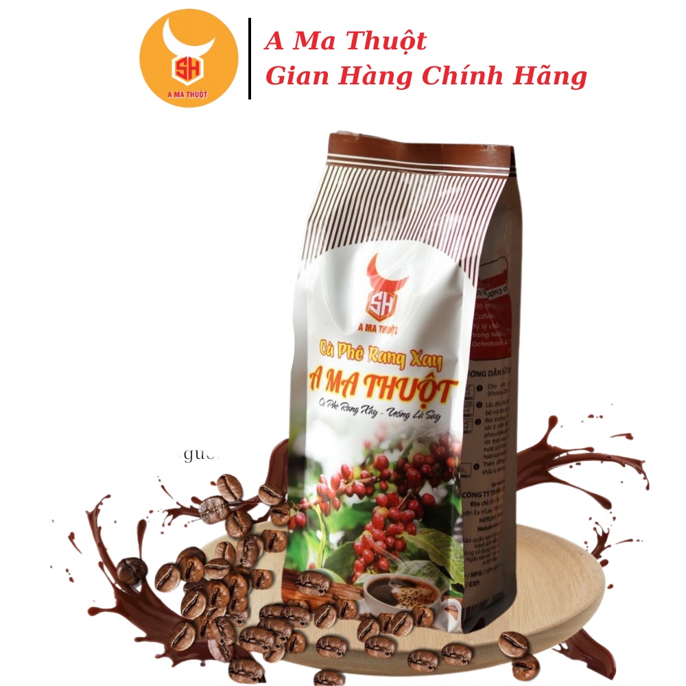 Cà Phê Vip Thơm Ngon Nguyên Chất Gói 500g Pha máy hoăc pha phin A Ma Thuột