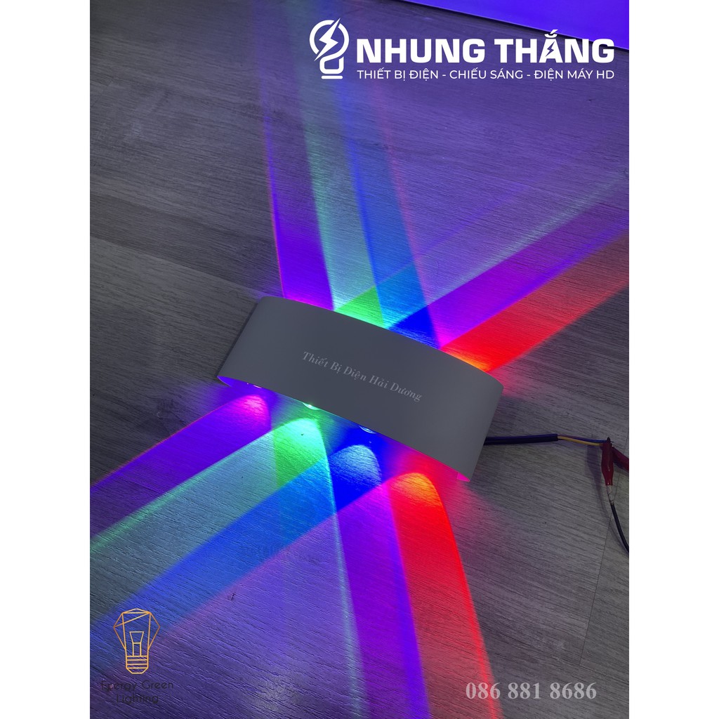 Đèn trang trí hắt tường 2 đầu - 8w chống nước TN189  - Bảo hành 18 tháng - Energy Green Lighting