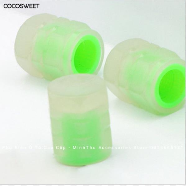 Nắp Bảo Vệ Van Bánh Xe Máy Xe Hơi Phản Quang,bảo vệ van xe khỏi bụi bẩn ,chống nước(set 4 nắp)