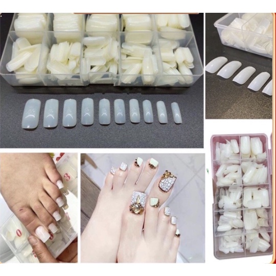 Móng úp chân dài , móng úp form thẳng dài