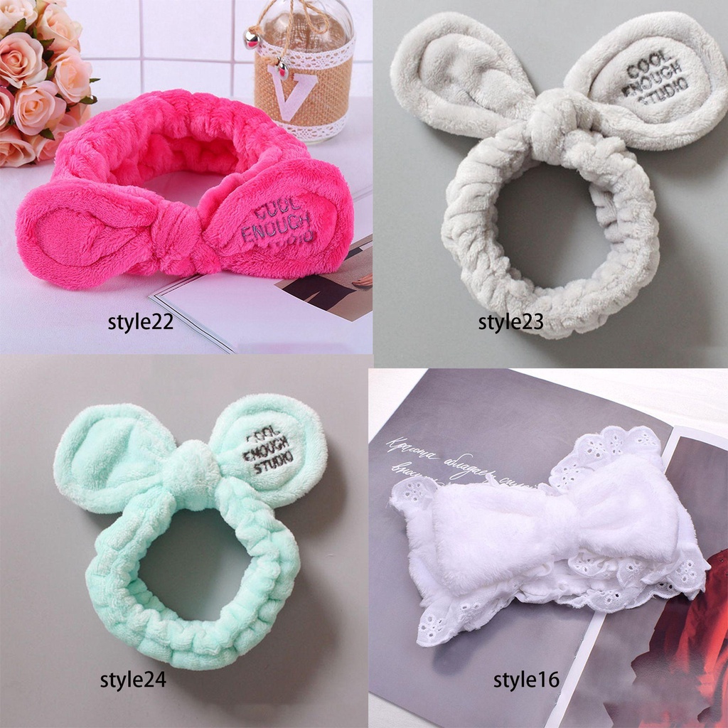 Băng Đô Tai Thỏ Bằng Lông Nhung Thời Trang Dành Cho Nữ