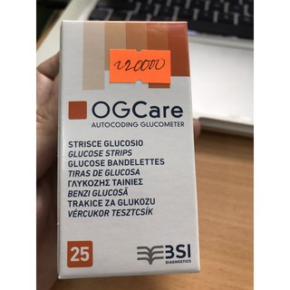 Que thử máy đo đường huyết Ogcare