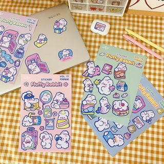 S49 Set Sticker mẫu mới màu tím mộng mơ