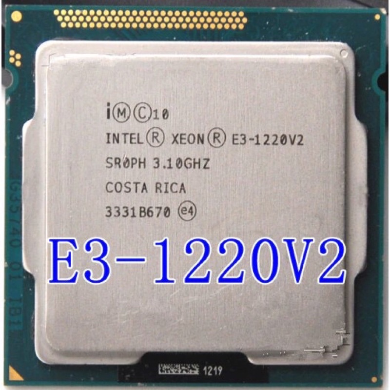 Bộ vi xử Lý Intel Cpu Xeon E3-1220V2 ngang với I5-3470 | WebRaoVat - webraovat.net.vn