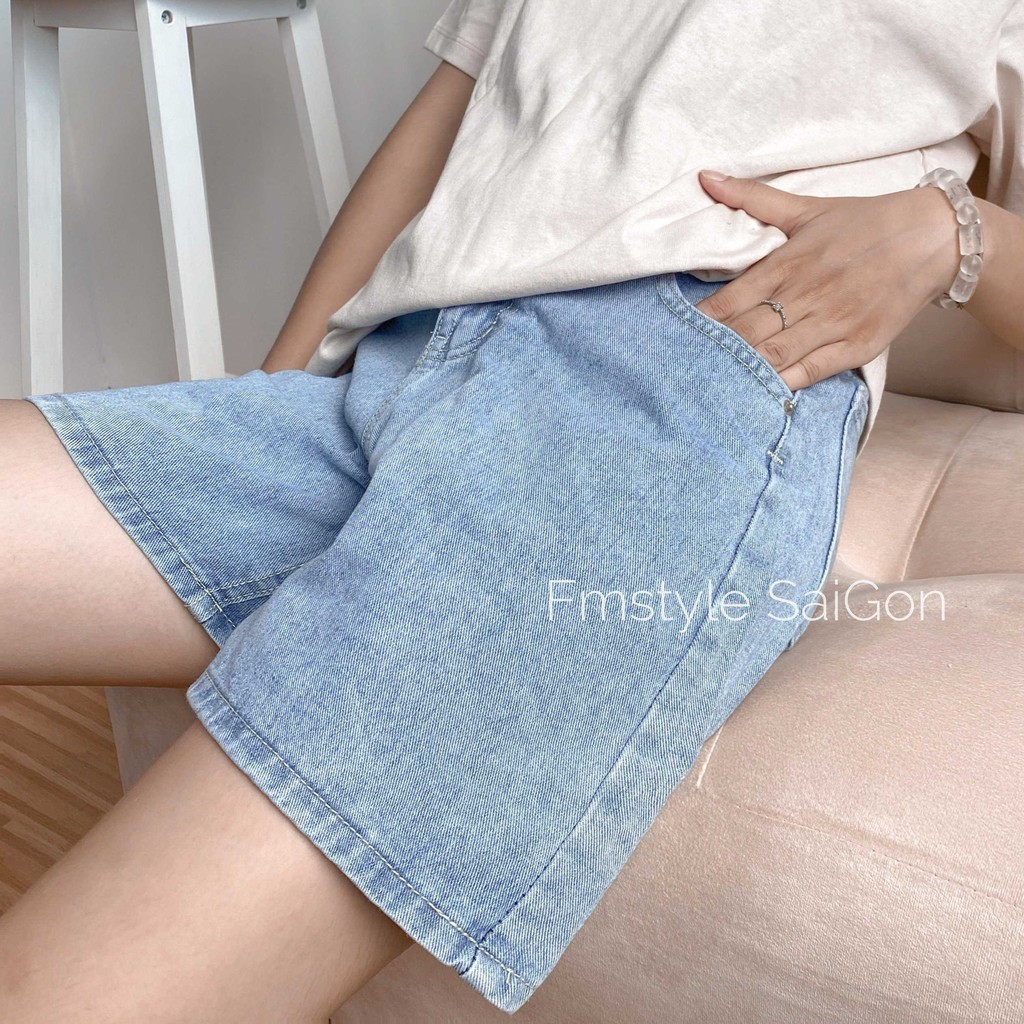 Quần ngố jean trơn lai thường D105 nữ ulzzang Fmstyle Saigon 21LJU04AS1901 | BigBuy360 - bigbuy360.vn