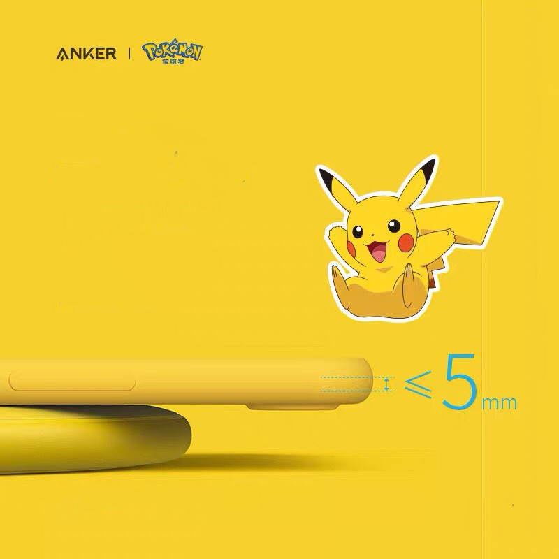 Đế sạc không dây ANKER PowerWave Pad Pokemon Pikachu - Mã A2503