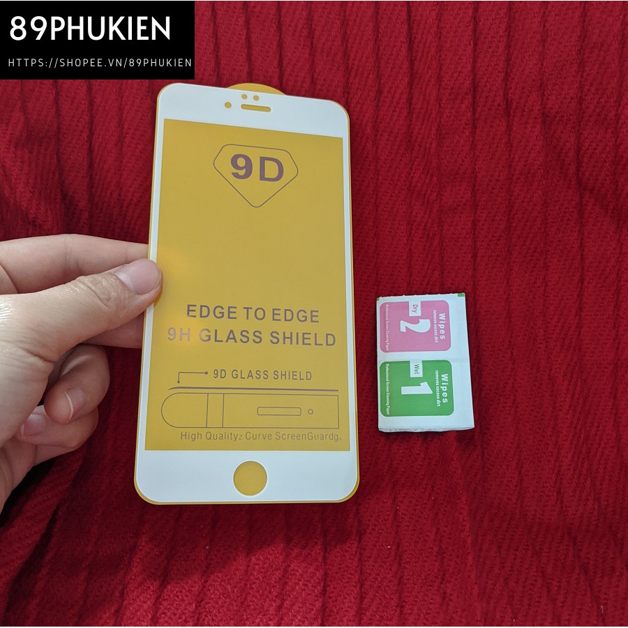 Dán cường lực phủ màn hình Iphone 6 Plus White