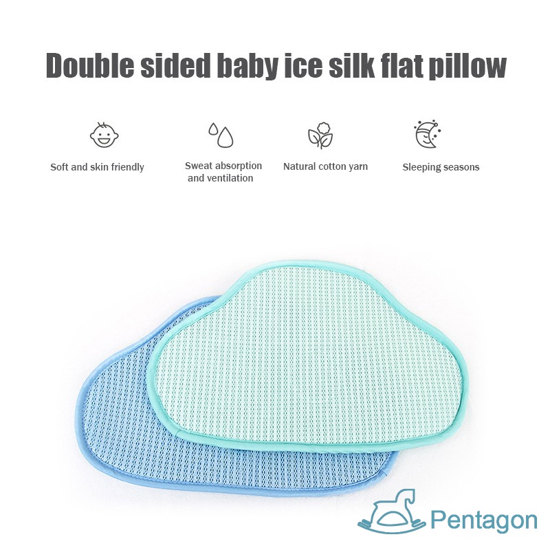 Baby Soft Breathable Cool Pillow Newborn Cloud Pillow Towel Washable Sweat Pillow