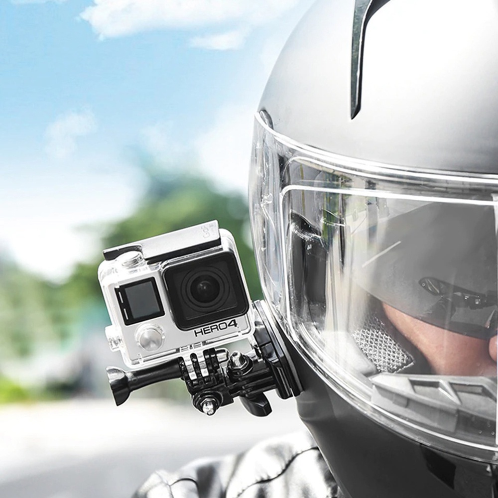 SIDE MOUNT GẮN GOPRO LÊN MŨ BẢO HIỂM MOTOWOLF