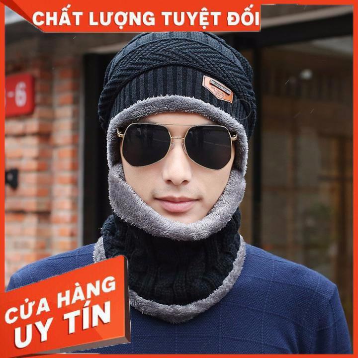 Mũ len kèm khăn cho nam đẹp - Thingkids