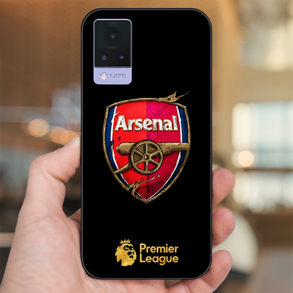 Ốp lưng Vivo V21 viền đen in hình Arsenal FC
