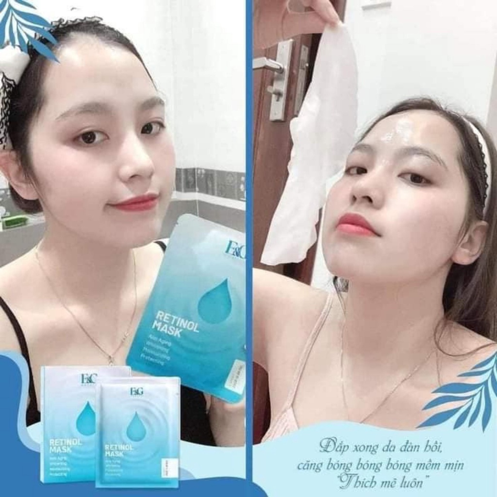 Mặt na XuanDao mặt nạ giấy Retinol Mask E G dưỡng da trắng da cấp ẩm chuyên sâu tái tạo trẻ hóa da