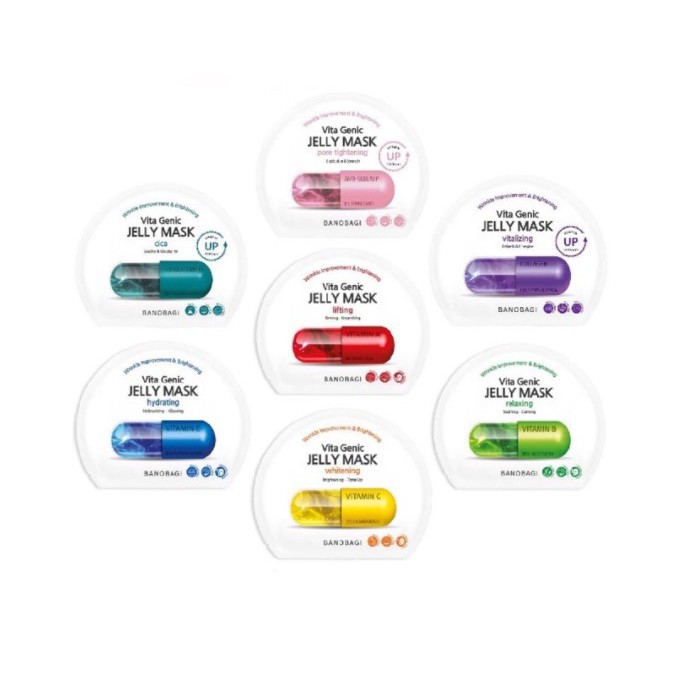 Mặt Nạ Vita Genic Jelly Mask BANOBAGI Vitamin A B C E Anti-Sebum P, Centella Complex 30ml