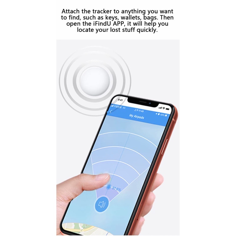 Không Dây Bluetooth Thiết Bị Định Vị Gps Theo Dõi Thiết Bị Tìm Đồ Vật Thông Minh Tìm Kiếm Theo Dõi Chống Mất Trẻ Em Định Vị Theo Dõi Thú Cưng Theo Dõi Cho Apple Airtag phụ Kiện