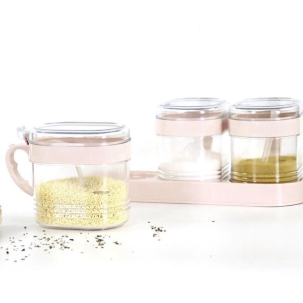BỘ 3 LỌ ĐỰNG GIA VỊ HOKORI