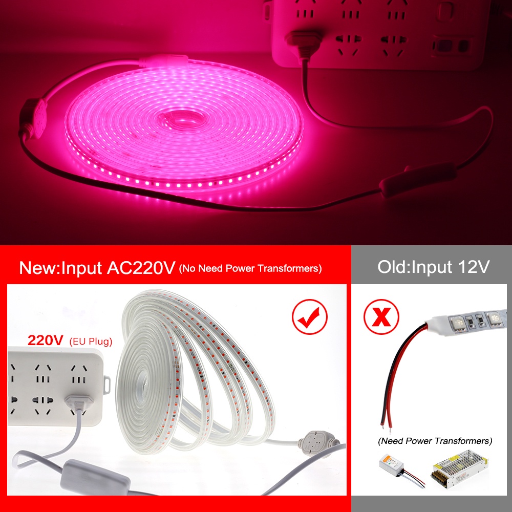 Thanh Đèn LED Trồng Cây 1M Đến 8M AC220V Chống Thấm Nước Chuyên Dụng