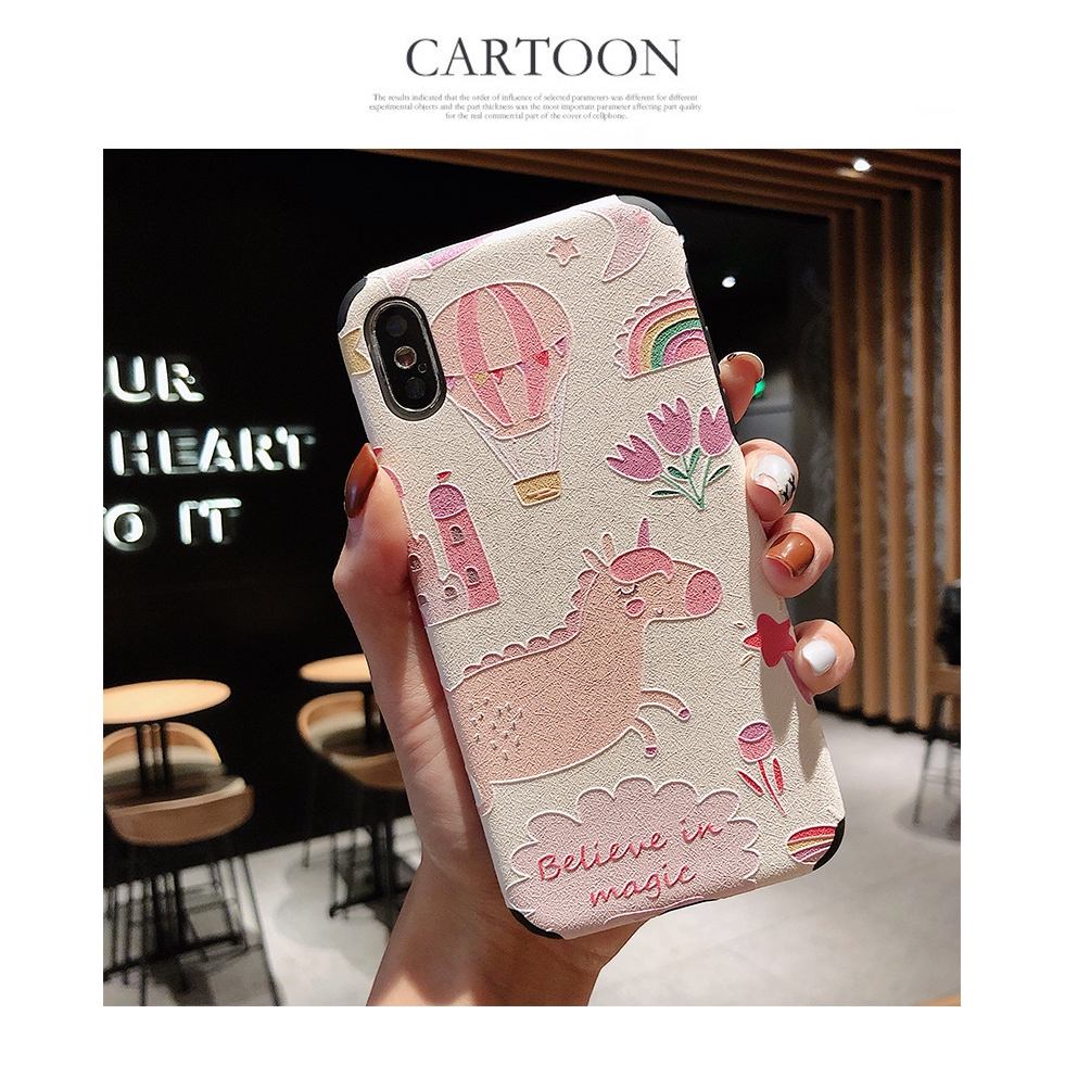 Ốp Điện Thoại Mềm Họa Tiết Hoạt Hình Kiểu Nhật Hàn Dành Cho Iphone 7plus Xr Max 8 | BigBuy360 - bigbuy360.vn