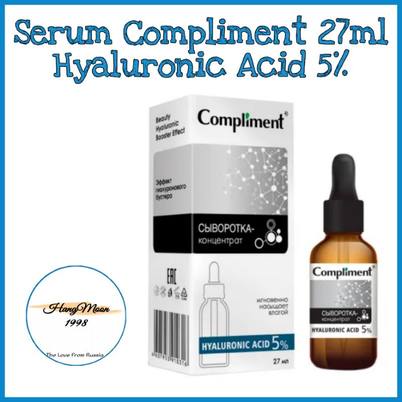 Serum dưỡng ẩm, cấp nước Compliment 5% HA 27ml | WebRaoVat - webraovat.net.vn