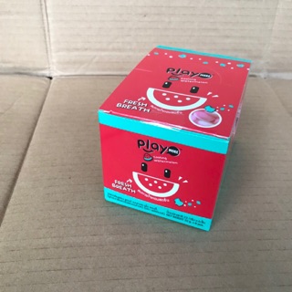 Hộp 6 Hũ Kẹo PlayMore Dưa Hấu Bạc Hà 22g