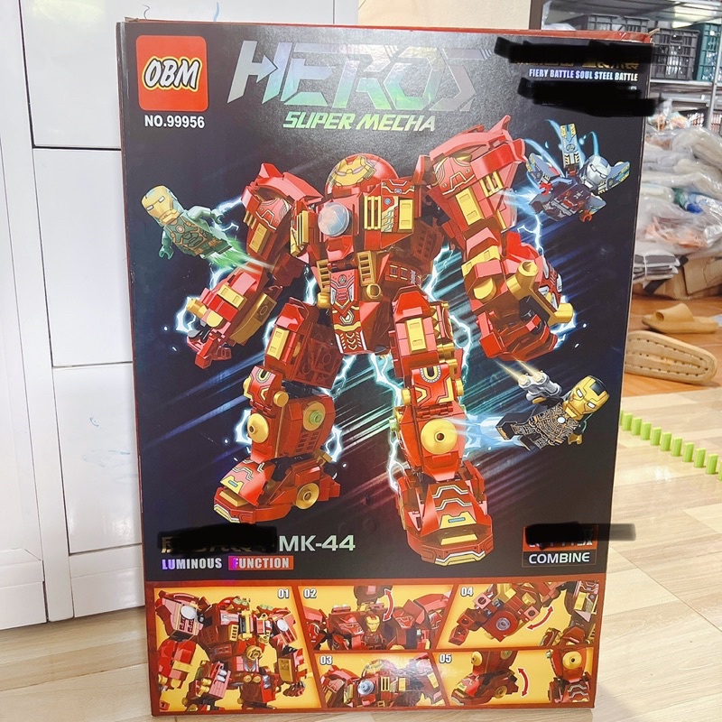 Đồ chơi !939 mảnh Lắp ráp mô hình Iron man ,bộ giáp Robot Hulkbuster