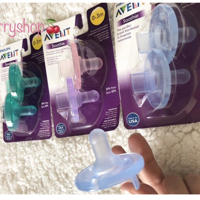 Ty ngậm siêu mềm Philips AVENT 0 - 3 tháng