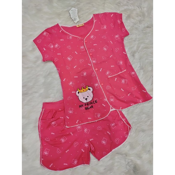Bộ pijama tay ngắn quần đùi thun cotton xịn sale