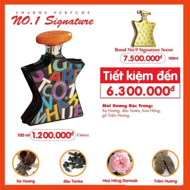 Nước hoa Signature Scent 100ml Unisex Nguyên Liệu Nhập Khẩu