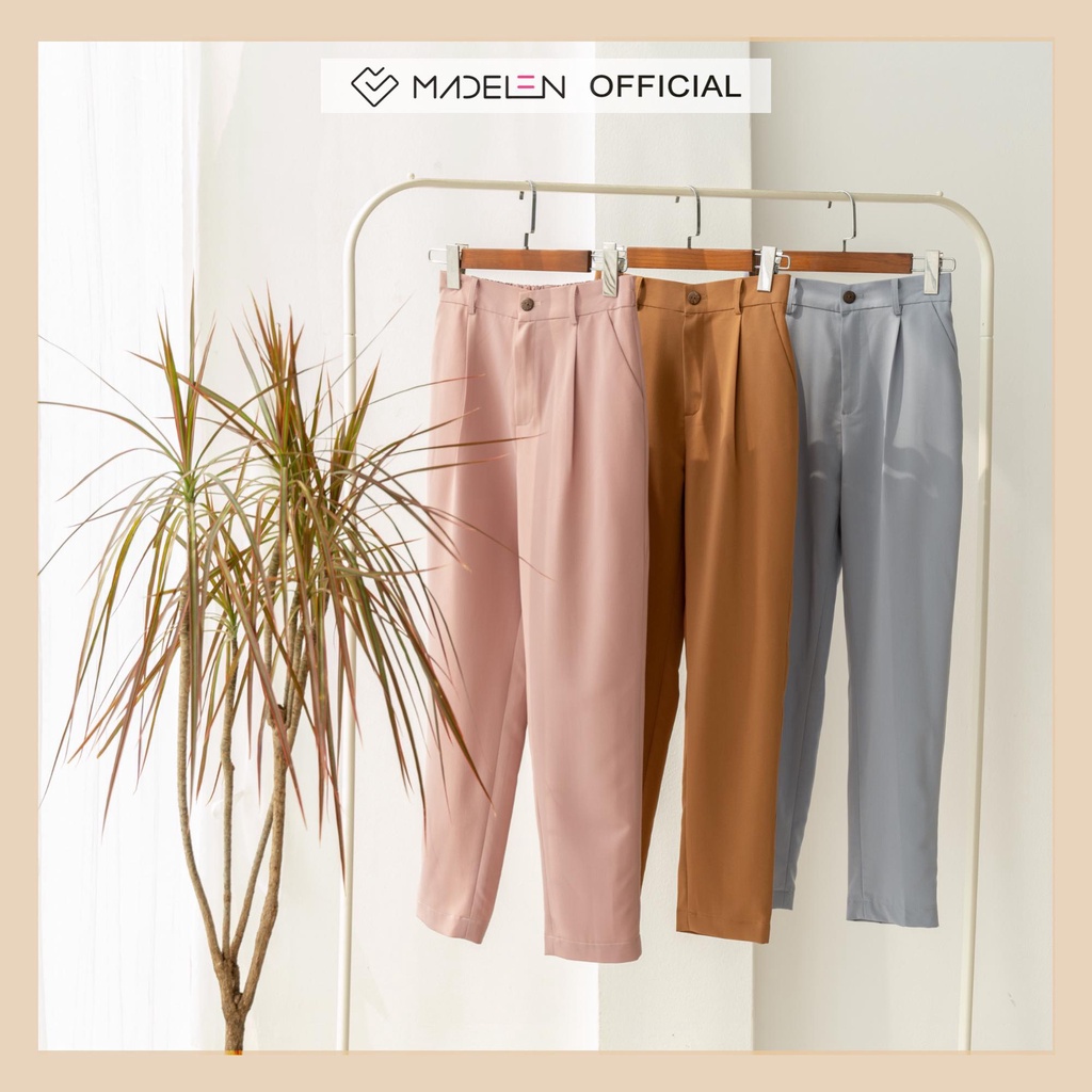 Quần color baggy pant MADELEN nhiều màu dáng slim