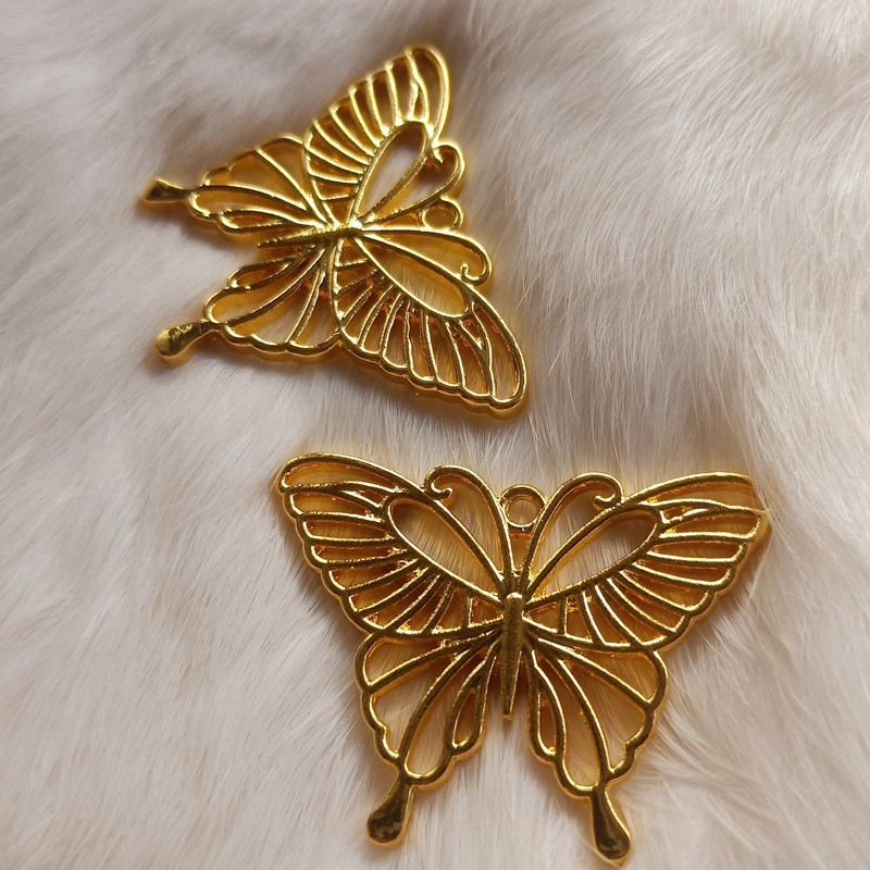 1 phiến đúc họa tiết bướm làm vương miện Lolita nguyên liệu làm trâm làm trang sức cổ trang