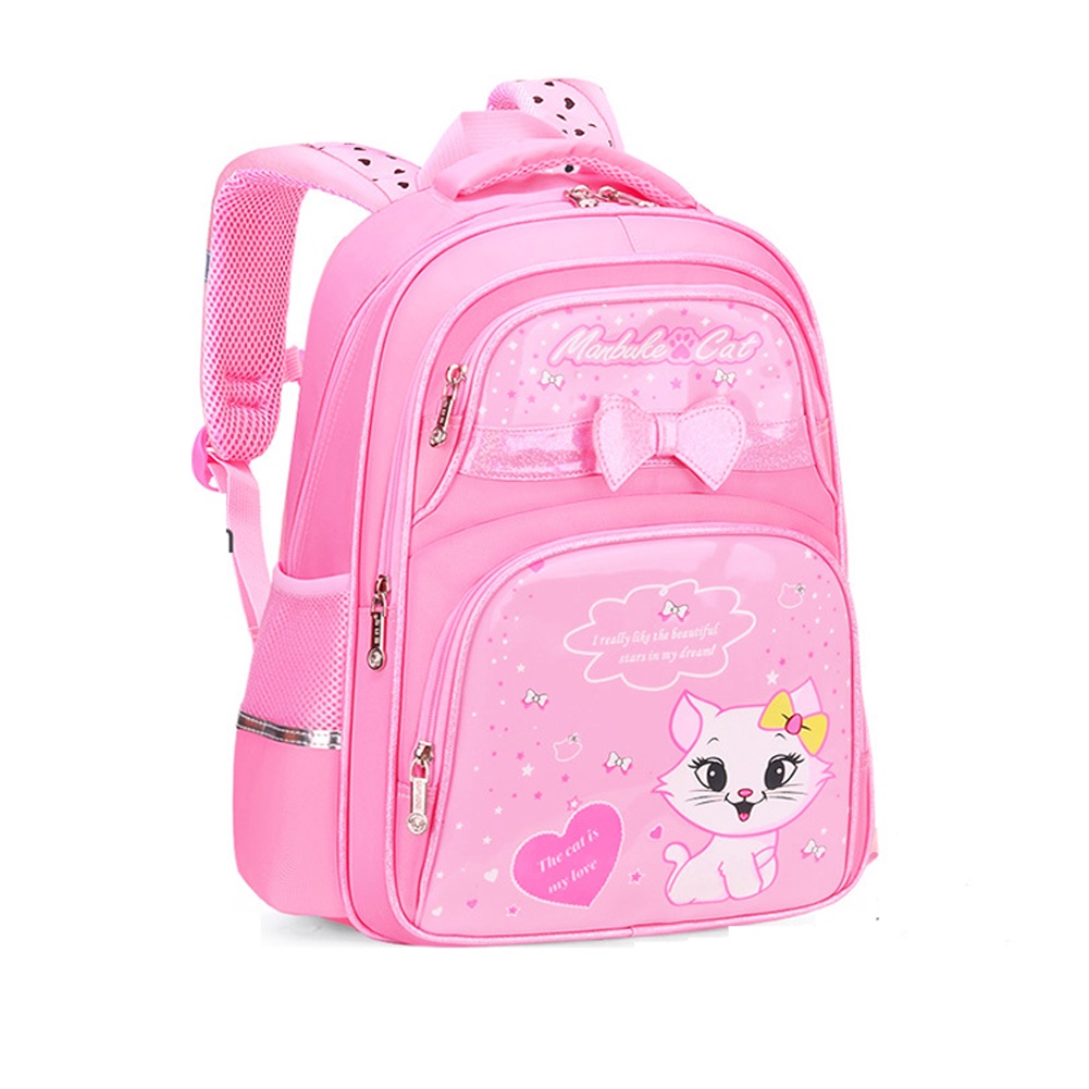 Balo đi học họa tiết hoạt hình dễ thương cho bé gái lớp 1-6