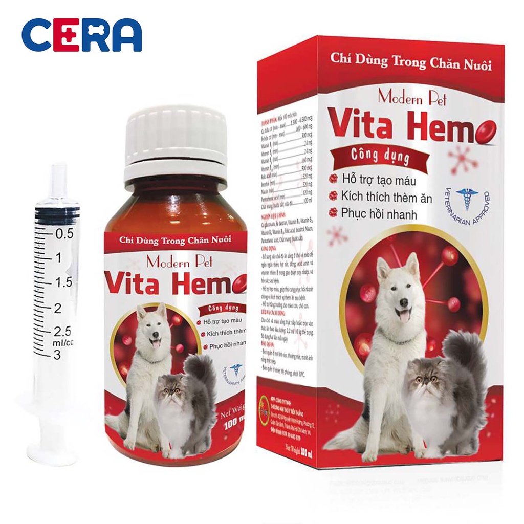 Sản Phẩm Bổ Máu Cho Chó Mèo MODERN PET - VITA HEMO