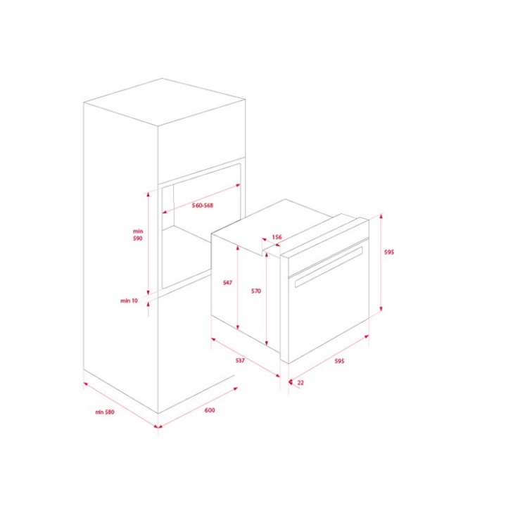 Lò nướng điện Teka HBB 610 BK chính hãng Hàng chính hãng bảo hành toàn quốc