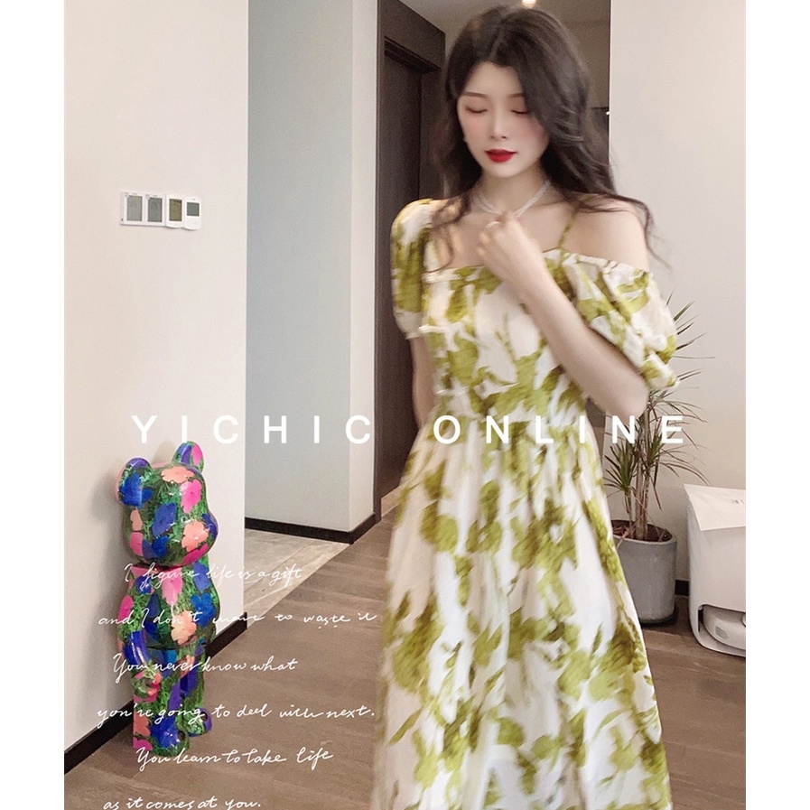 Đầm Maxi Tay Ngắn In Hoa Thời Trang Mùa Hè Dễ Phối Đồ Cho Nữ