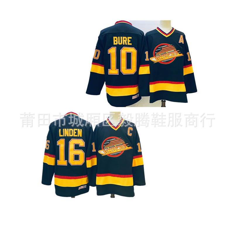 Áo khúc côn cầu NHL Jersey Vancouver Canucks Nhl Khúc côn cầu Jersey hiphop Loose Jersey