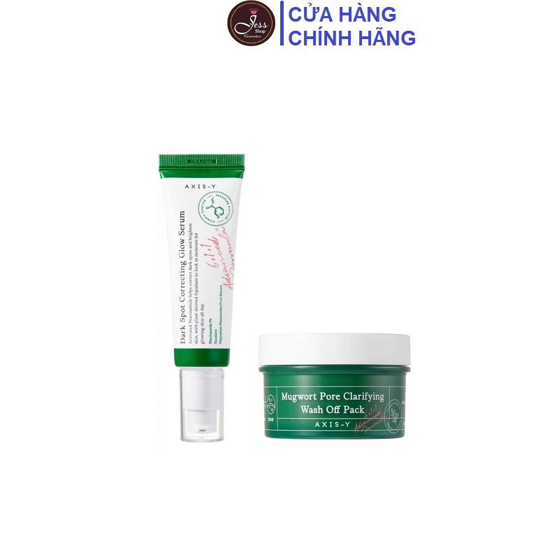 Bộ 2 Sản Phẩm Giảm Mụn Mờ Thâm Axis-Y (Tinh chất 50ml + Mặt Nạ 100ml)
