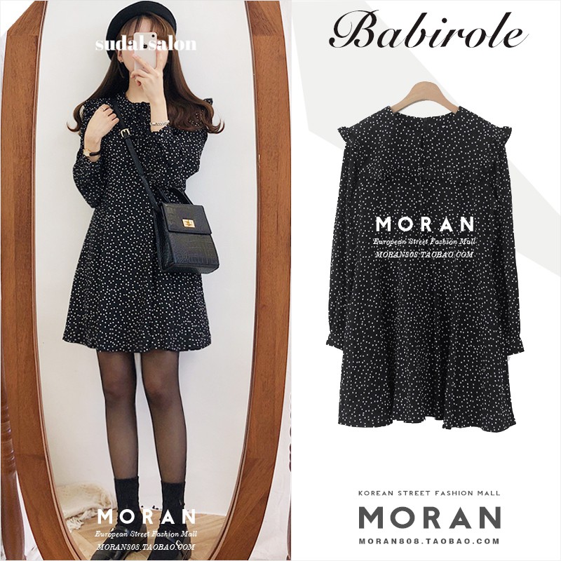 (ORDER) Váy dáng xuông chấm bi