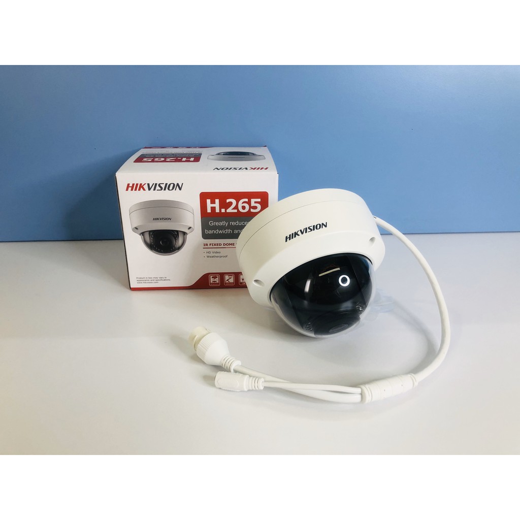 Camera Dome hồng ngoại 2.0 Mpx 1080p DS-2CD1123G0E-I siêu nét chính hãng Hikvision