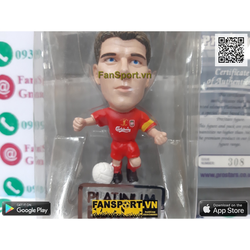 Tượng cầu thủ bóng đá Gerrard Liverpool winner FA Cup 2006 corinthian classics platinum PRO1608 PP1608 kodoto soccerwe