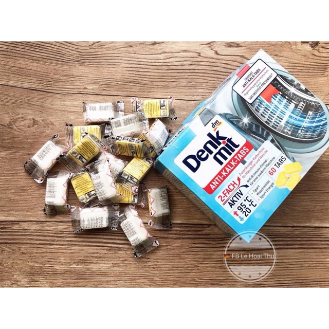 Tẩy lồng giặt Denkmit (hộp 60 viên) - nội địa Đức