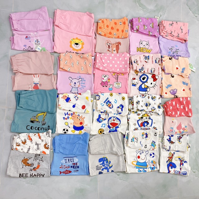 [CHỌN MẪU] BỘ COTTON XUẤT HÀN TAY DÀI CHO BÉ TRAI BÉ GÁI