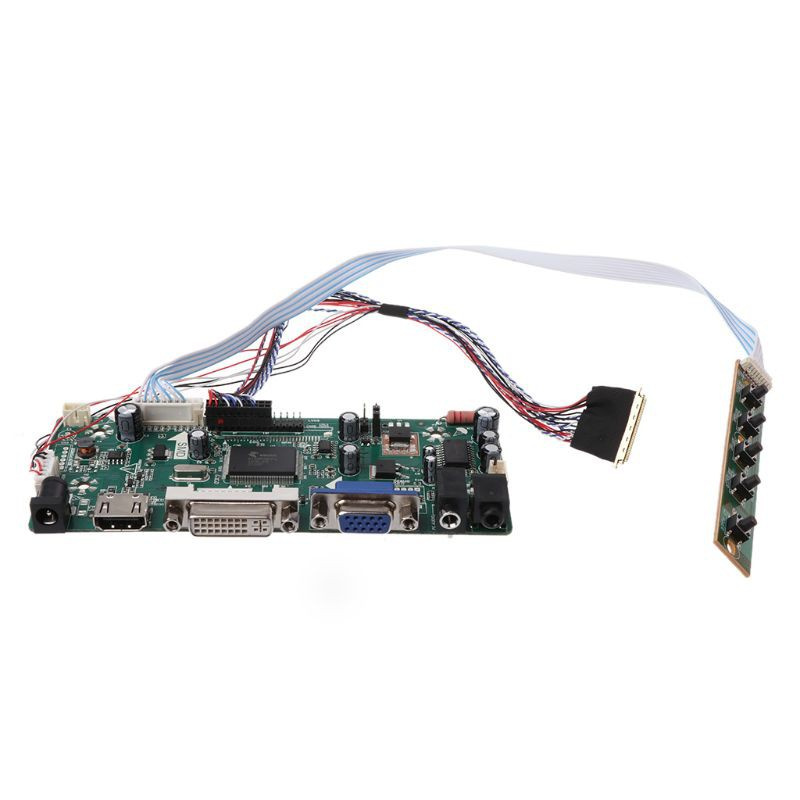 QJ  Controller Board LCD HDMI DVI VGA Audio PC Module Driver DIY Kit 15.6" Display B156XW02 1366X768 1ch 6/8-bit 40 Pin Panel