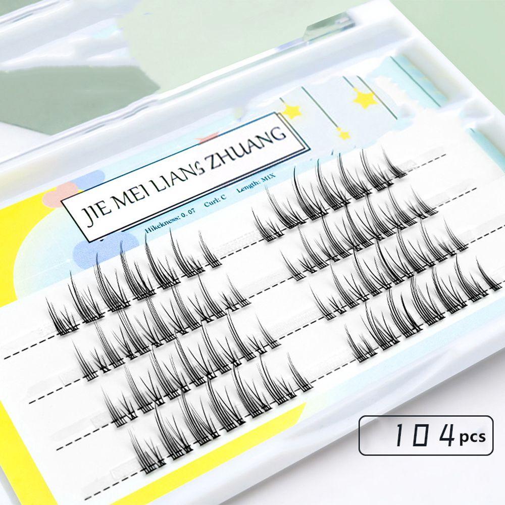 QQMALL Lông Mi Giả 3D 8-12mm Mềm Mại Hỗn Hợp Trang Điểm Tự Nhiên