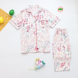 Pijama Thô Đũi Mặc Hè Cực Mát