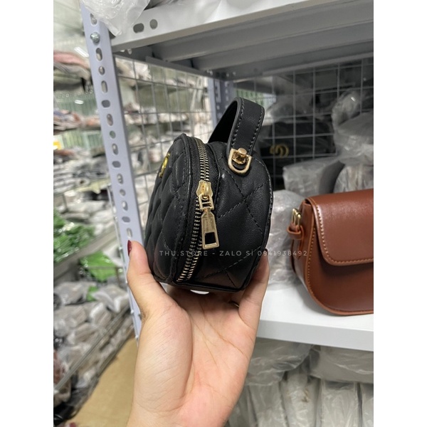 Túi Cốp Tròn Nữ Trần Trám, Túi Đeo Chéo Nữ Size Mini
