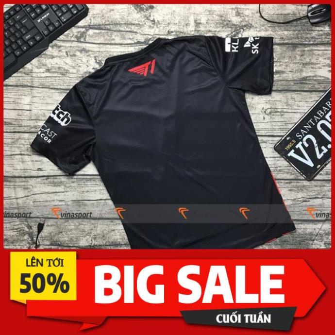Áo game thi đấu Esports thun ngắn tay nam - Mẫu SKT T1 2020 màu đen, dáng suông 2021 *