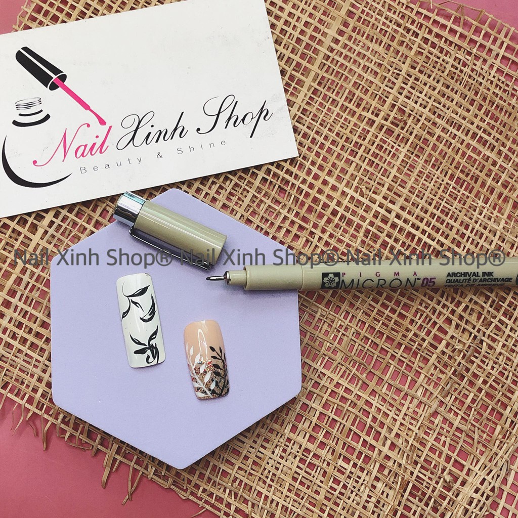Bút mực Sakura vẽ móng tay nghê thuật DIY, bút vẽ trang trí móng nail chuyên nghiệp - Nail Xinh Shop