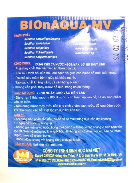 Men Vi Sinh Mai Việt làm sạch và trong nước 10g - Hàng công ty