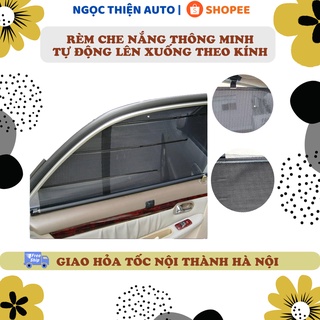 Rèm che nắng thông minh cho ô tô, lên xuống theo kính - Combo 2 cửa, 4 cửa, 1 cửa