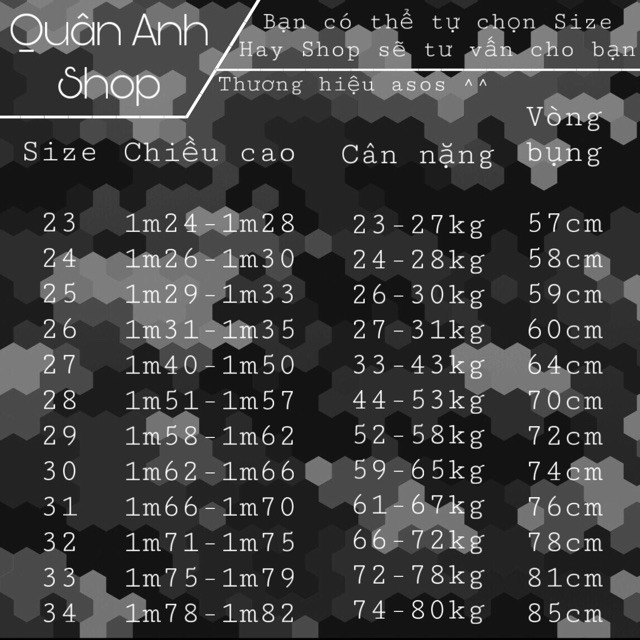 Quần Âu Nam - Vải Đẹp - Thương hiệu asos - (Make in VietNam) - Size từ 23 đến 34 [VNXK] | BigBuy360 - bigbuy360.vn