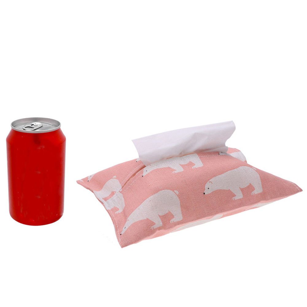 CONOPERY Giá đỡ đựng khăn giấy bằng vải lanh cotton phong cách Bắc Âu sáng tạo